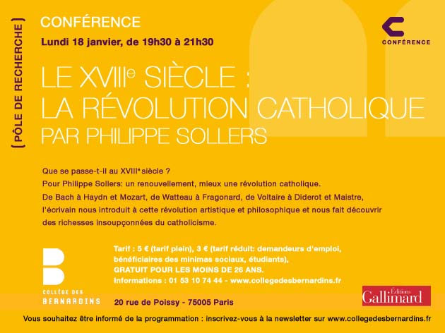 Philippe Sollers - La r&eacute;volution Catholique